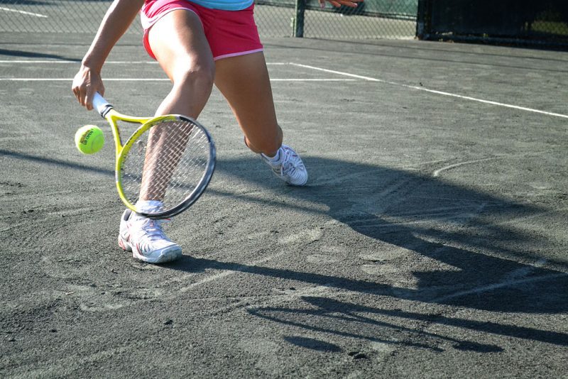 beginner at tennis