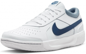 Nike Men's Zoom Lite 3 Tennis Shoes White and Mystic Navy